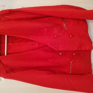 Shoe Dazzle Vibrant Red Blazer